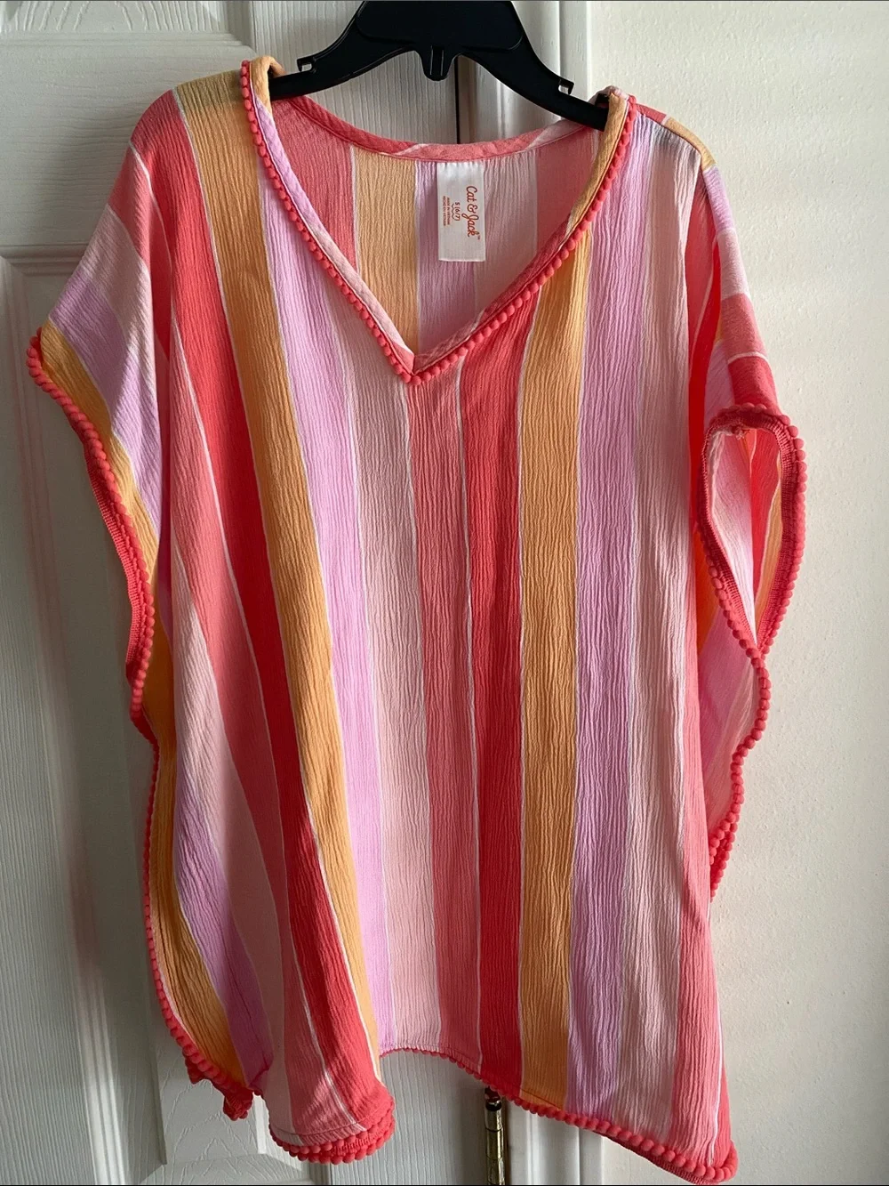 Cat & Jack Girls Swimsuit Cover Up Size S (6/7)
